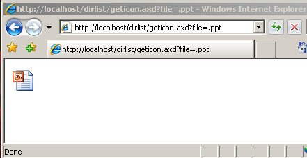 IconHandler showing a file icon